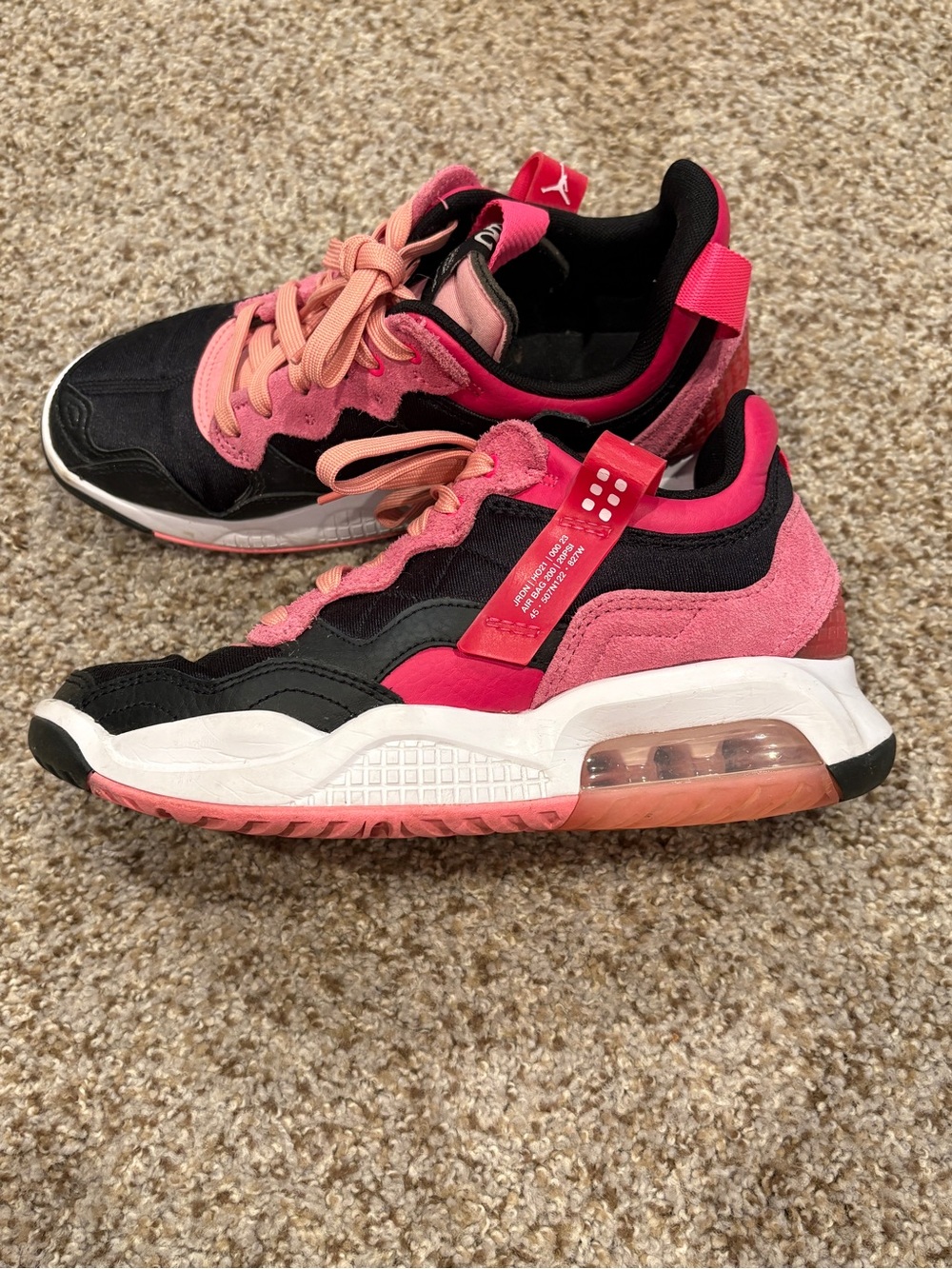 Jordan MA2 Women's Black & Pink Low-Top Sneakers